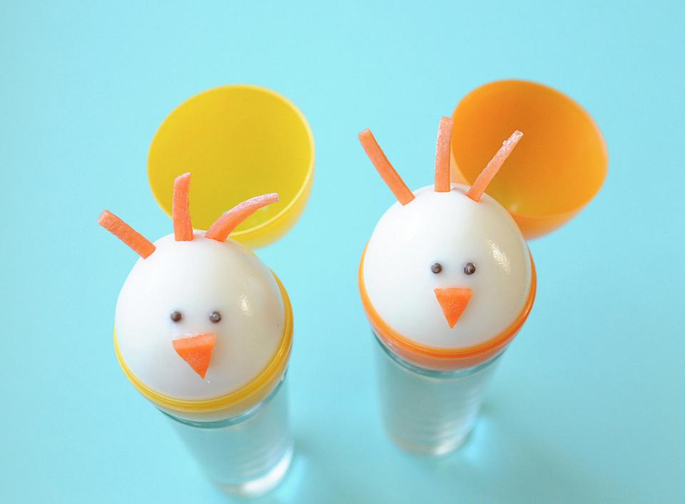 Hard-Boiled Chicks
This snack doesn't tell us if the chicken or the egg came first, but it's still delicious!