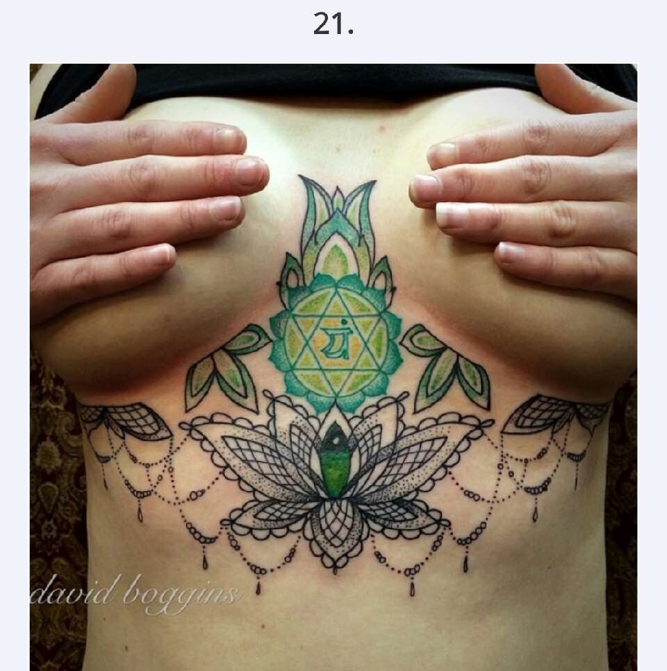 30 Sexy Under Breast Tattoos  You Won't  Be Able To Take Your Eyes Off Of!