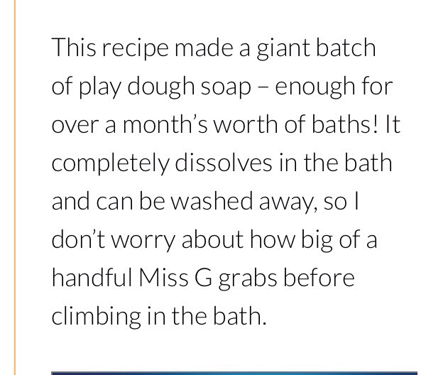 PLAY DOUGH SOAP!