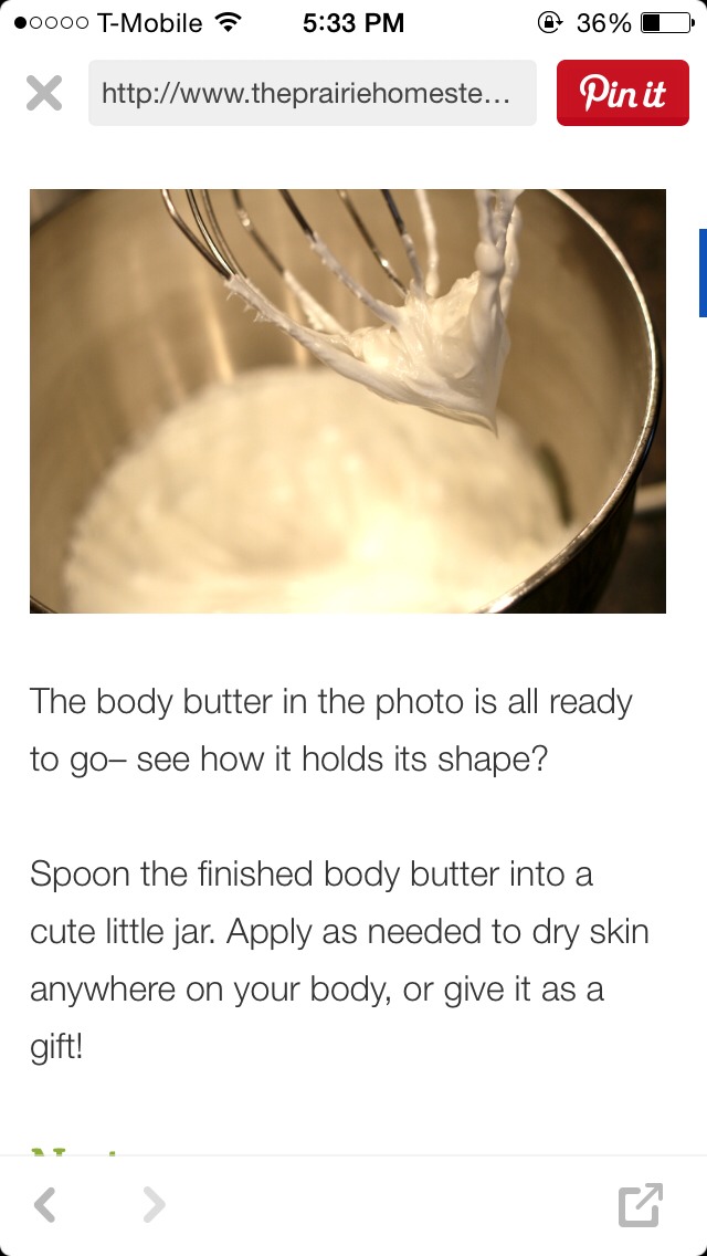 Whipped Body Butter Recipe!