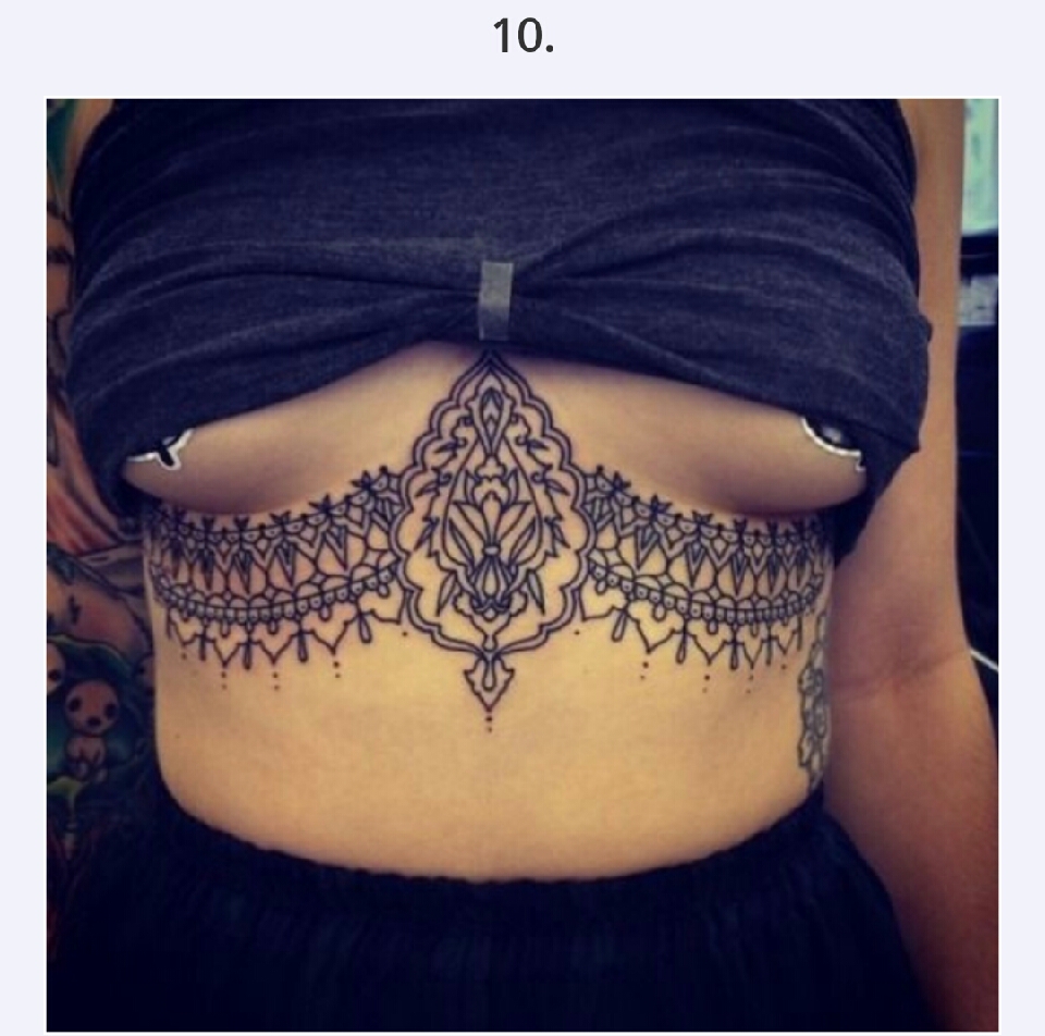 30 Sexy Under Breast Tattoos  You Won't  Be Able To Take Your Eyes Off Of!