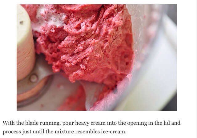 5 Minute Raspberry Ice Cream!