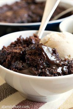 Double chocolate warm pudding cake 