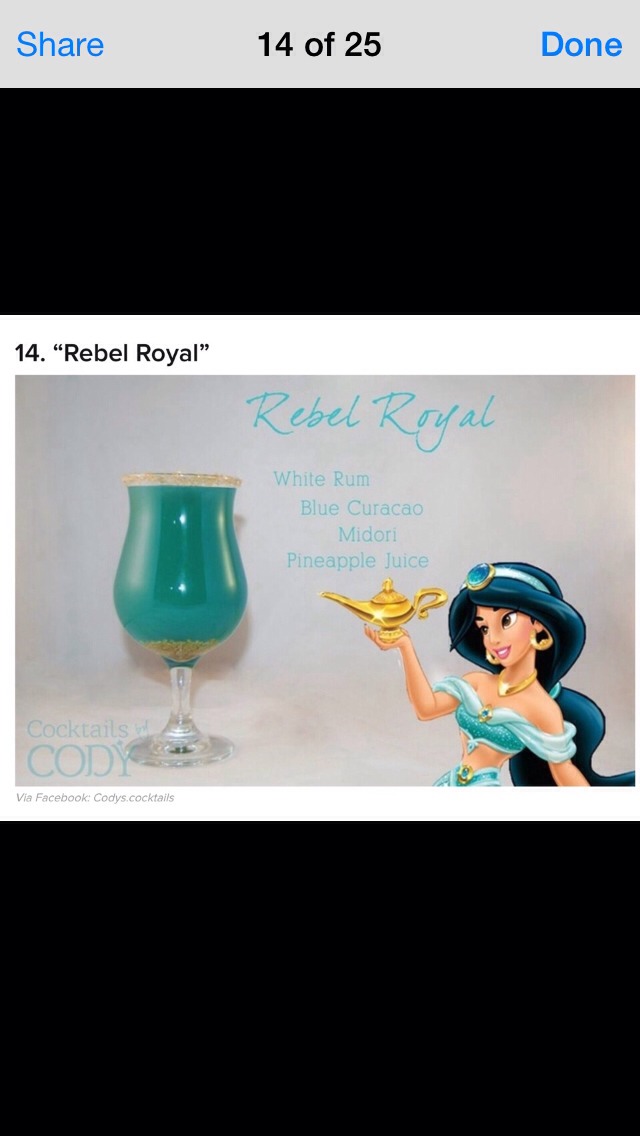 Disney cocktails 🍹