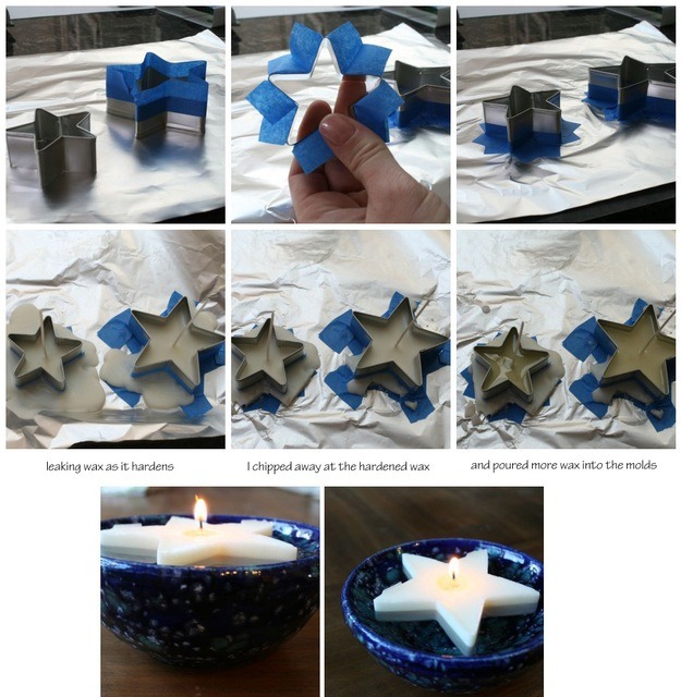Make these cool floating star candles.