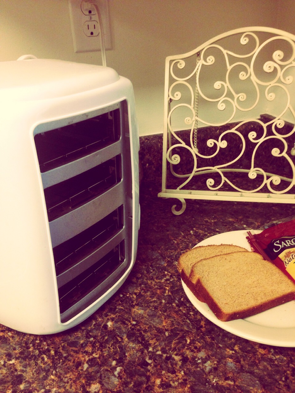 Grab a toaster and turn it sideways.