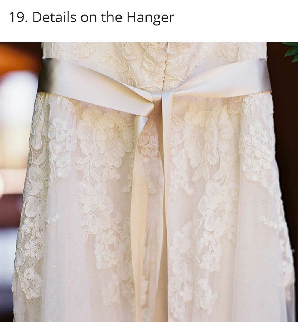 Pictures You Will Regret NOT taking Of Your Wedding Dress! 