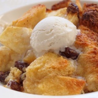 Raisin apple bread pudding 