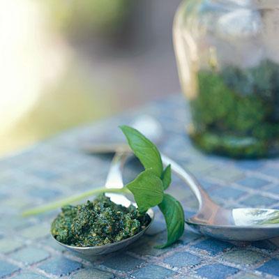 Classic Pesto

It doesn't get much easier than this―just toss everything in a food processor and turn it on. This incredibly versatile sauce freezes well, so you can enjoy the flavors of summer all year long. 
