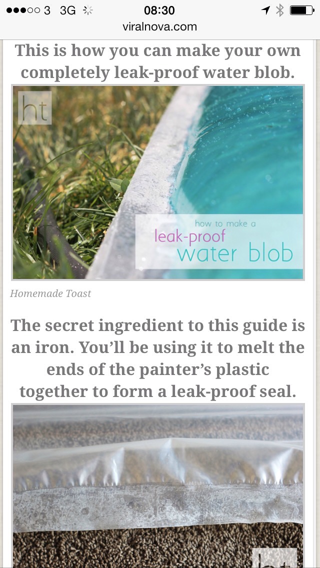 Water Blob!!  How To Make A Fun Mess Free Water Blob 💧