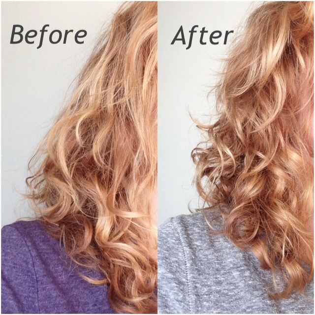 After an actual vinegar hair rinse 
