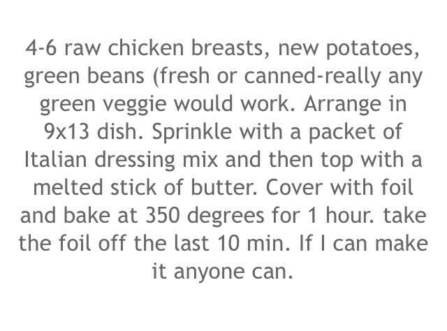 Chicken And Potato Bake
