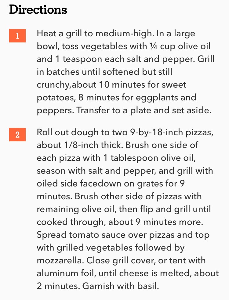 Grilled White House Pizza (Vegetarian) 🍕