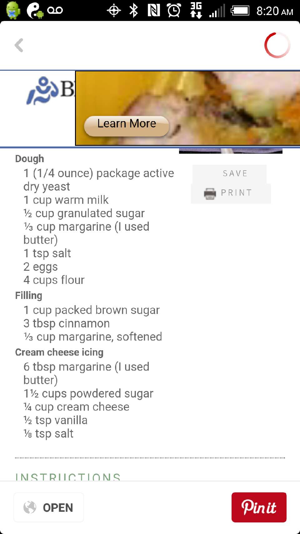 Cinnabon copy Cat recipe