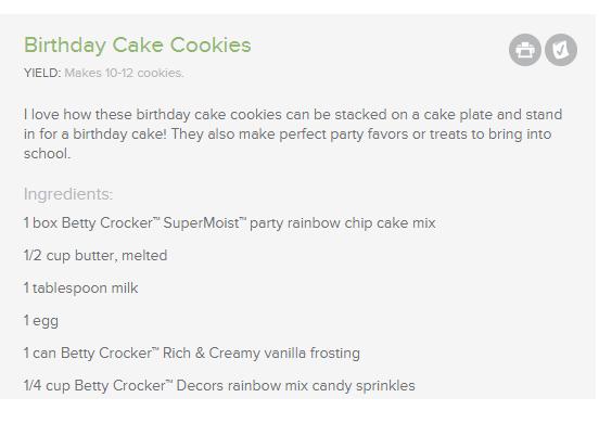 Birthday Cake Cookies♥♥♥☻