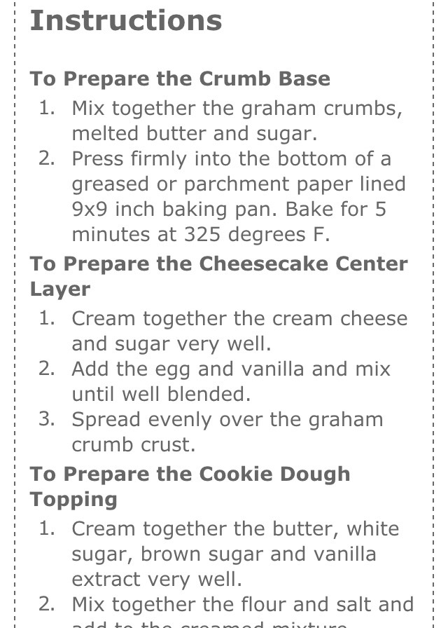 Number 2 at the bottom got cut off it says add to creamed mixture ! 