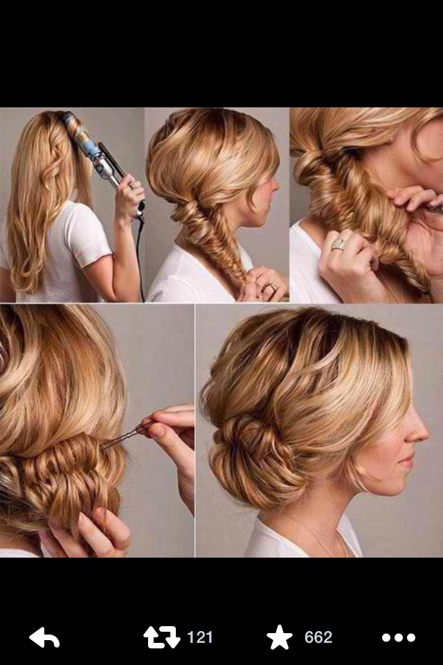 Dont bother curling your hair. It looks fine without it 