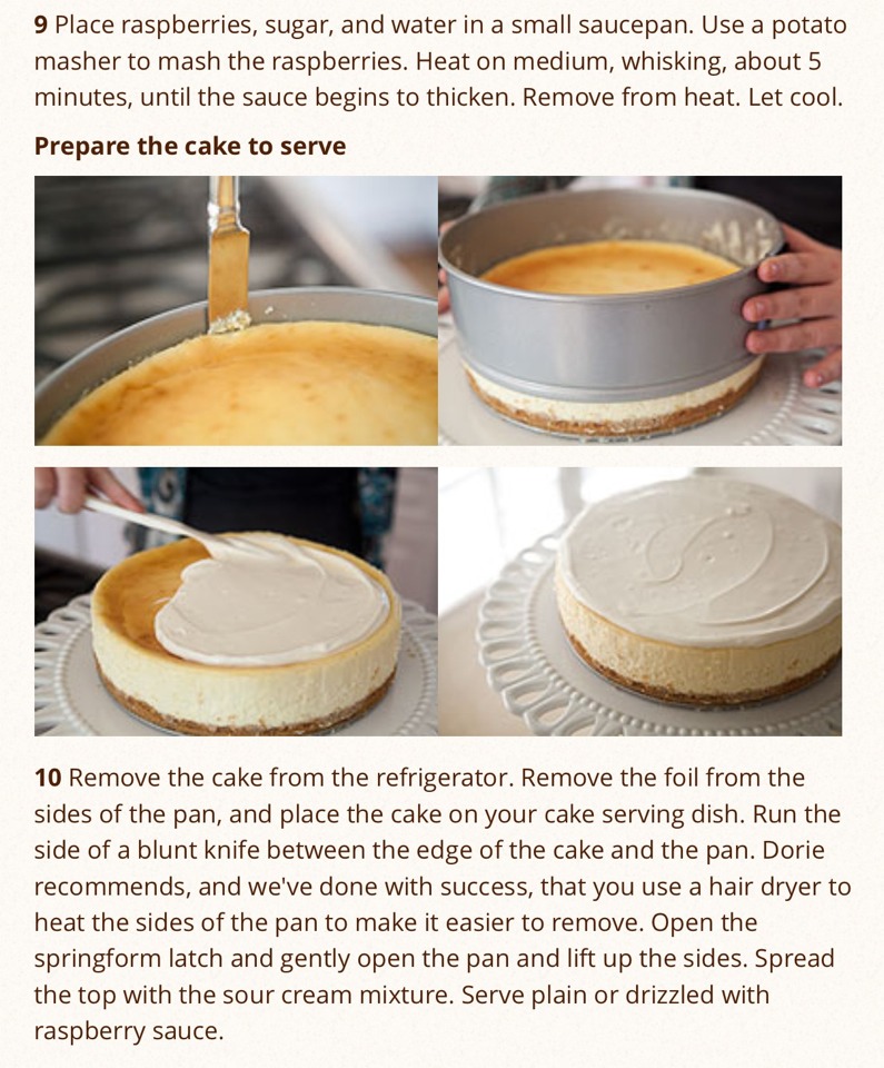 perfect cheese cake