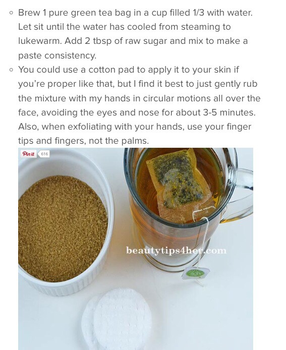 Homemade Green Tea Facial Scrub for Glowing Skin and Even Skin Tone