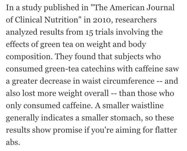 Green Tea ➡️ No Belly Fat?