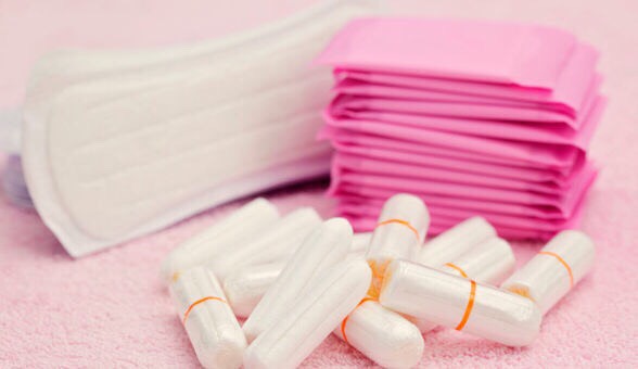Pads or tampons. 