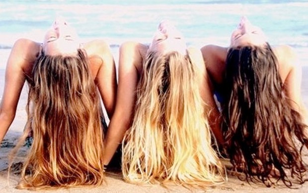 3. Take your first section and begin twisting the hair from the roots. 