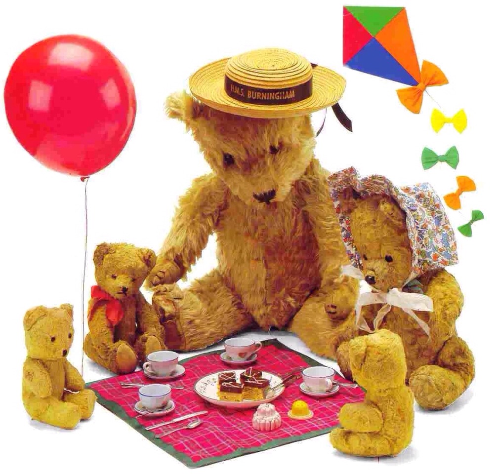 Teddy bear picnic. Youl need things like Teddy's
Picnic blanket
Cups plates etc