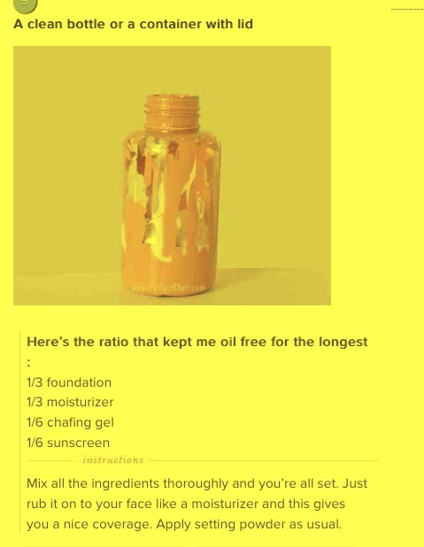 Homemade BB Cream Recipe 