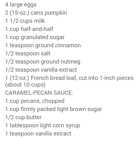 Caramel-Pecan-Pumpkin Bread Puddings