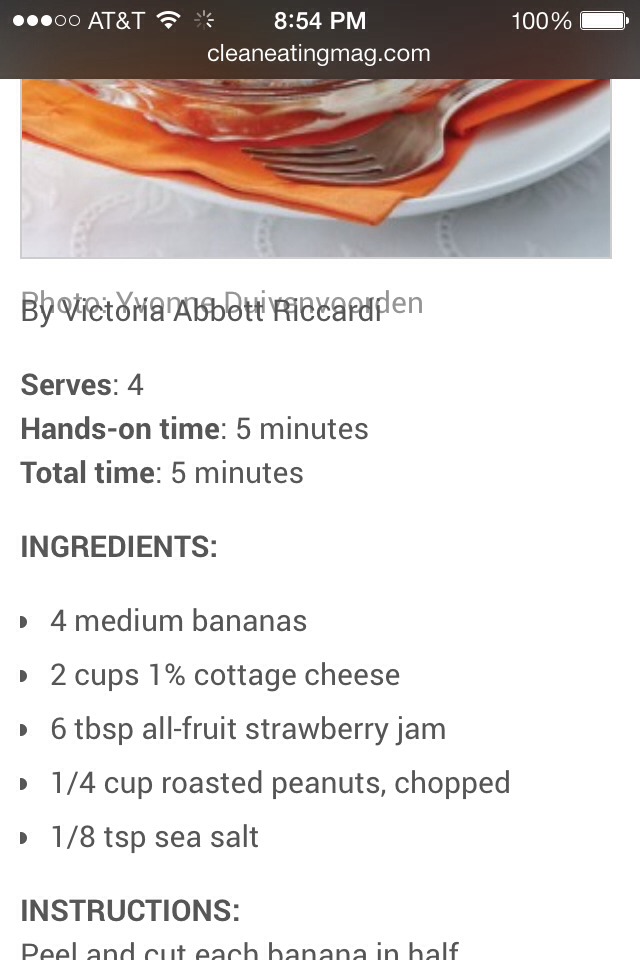 Breakfast Banana Split!