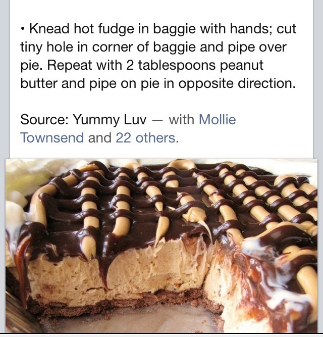 Hot Fudge Peanut Butter Pie!
