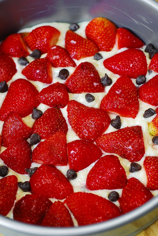 Strawberry Chocolate Chip Cake