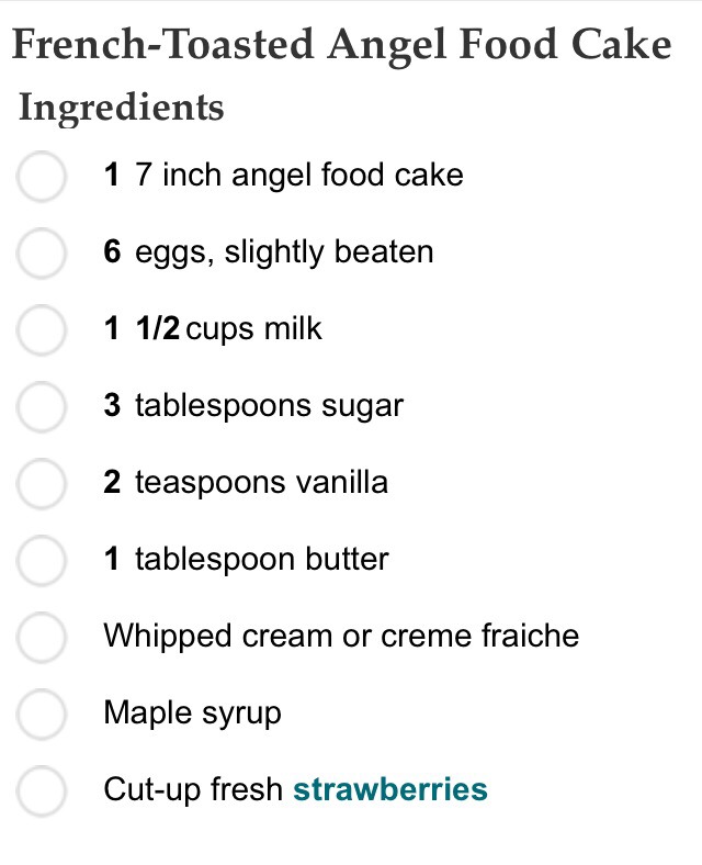 French-Toasted Angel Food Cake