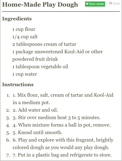 DIY Play Dough