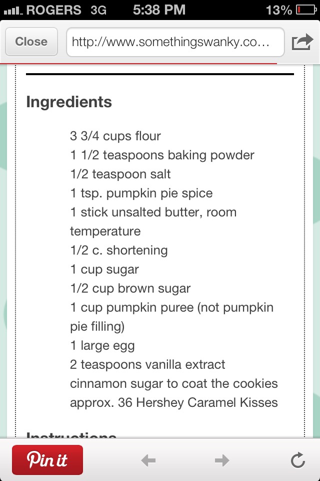 Pumpkin Caramel Kiss Cookies