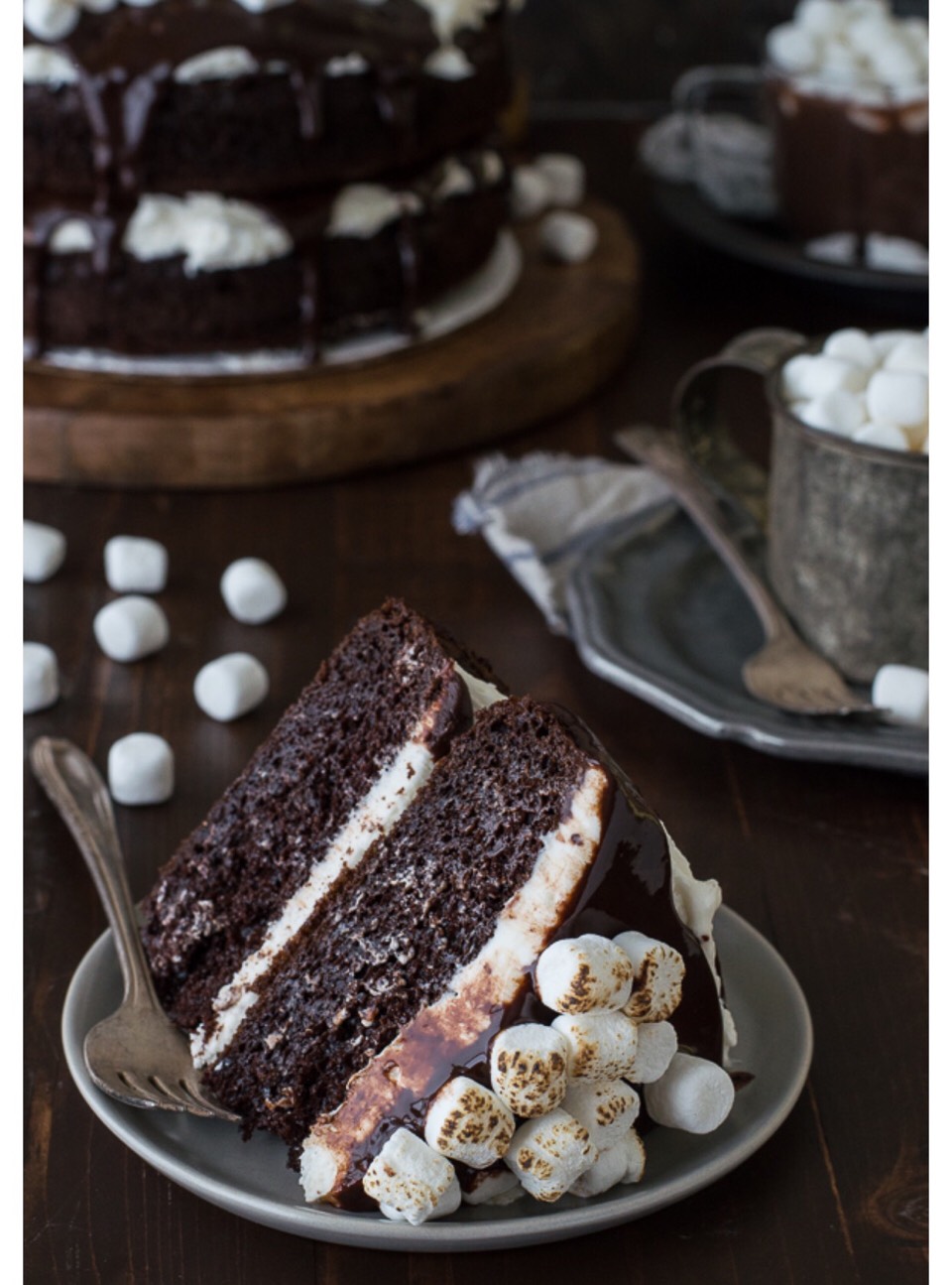 Hot Chocolate Cake. 😍😋😊