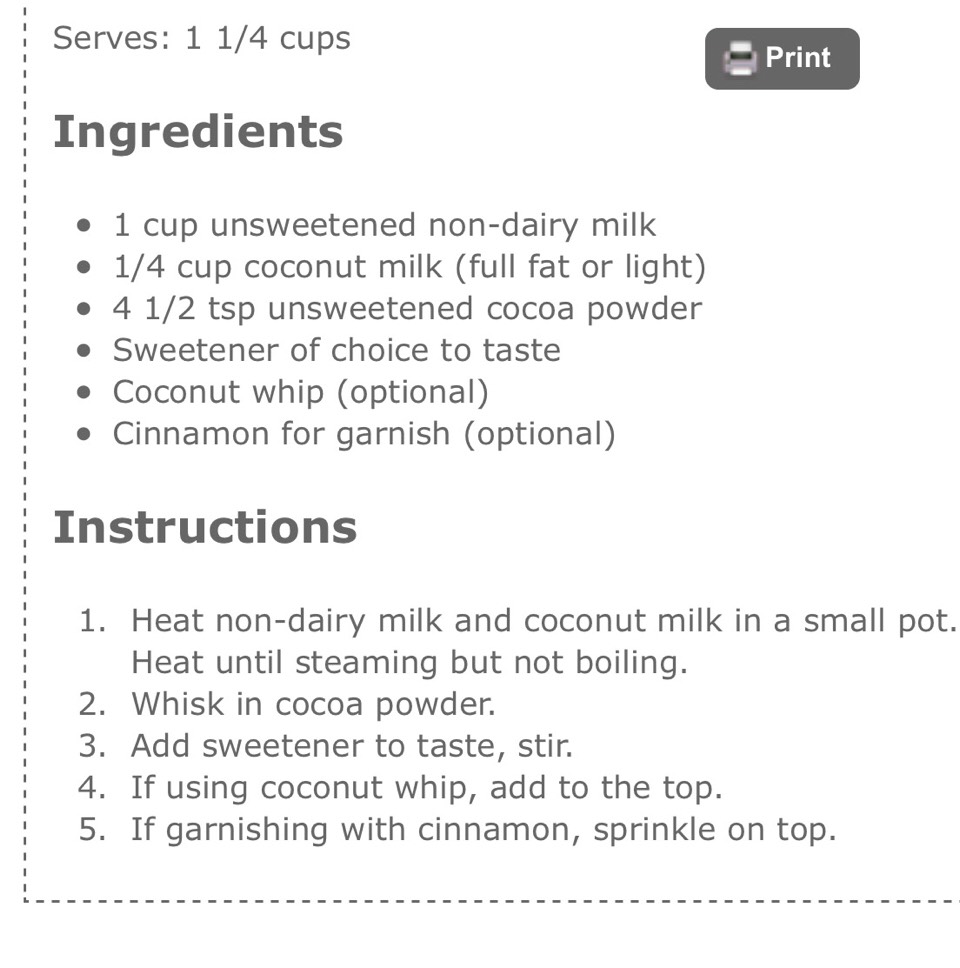 VEGAN HOT CHOCOLATE