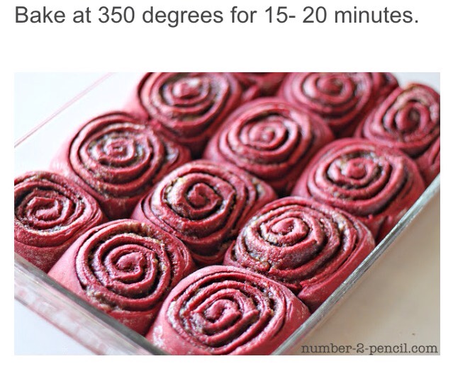 Red Velvet Cake Mix Cinnamon Rolls