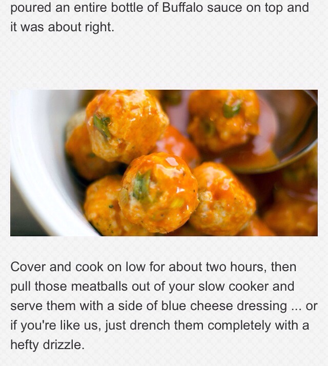 " Yummy Buffalo Meatballs😋"