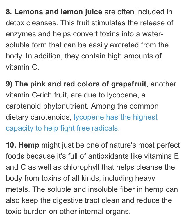 "12 FOODS TO HELP YOU DETOX NATURALLY"