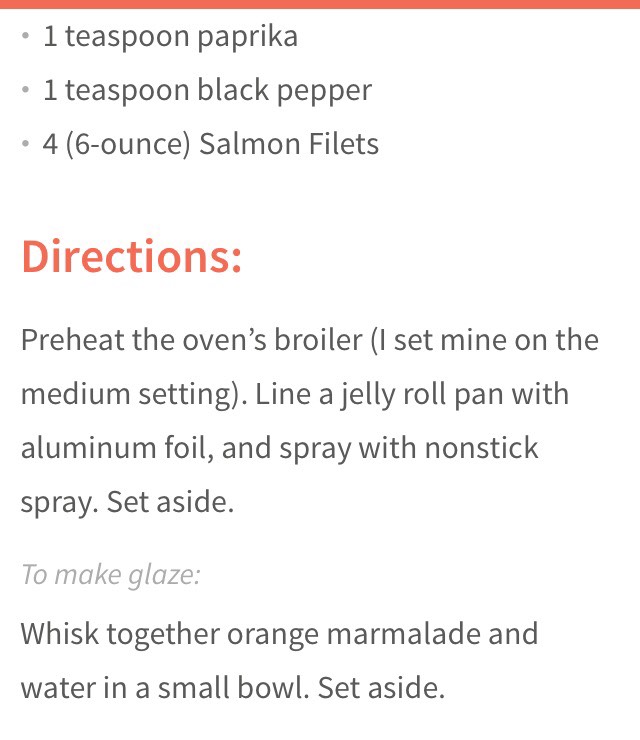 Orange Glazed Cajun Salmon 