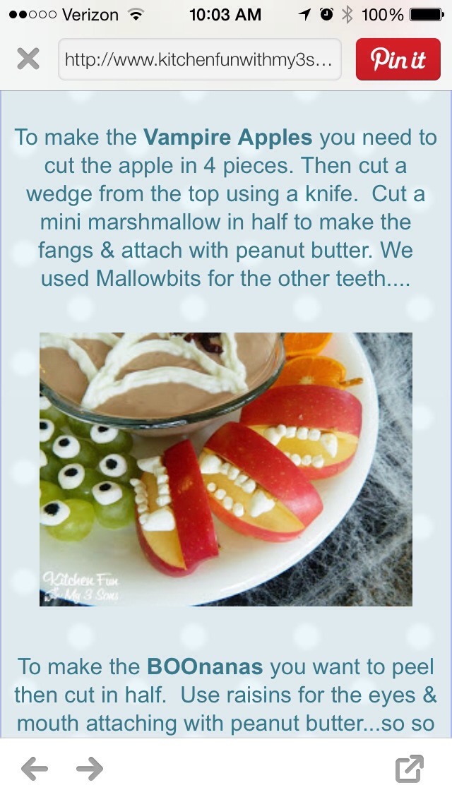 Fun Healthy Halloween Treat 
