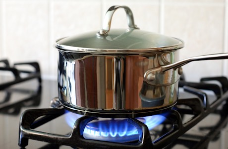 Cooking at high heat
Some oils can't be heated to high temperatures, but coconut oil is a safe alternative.