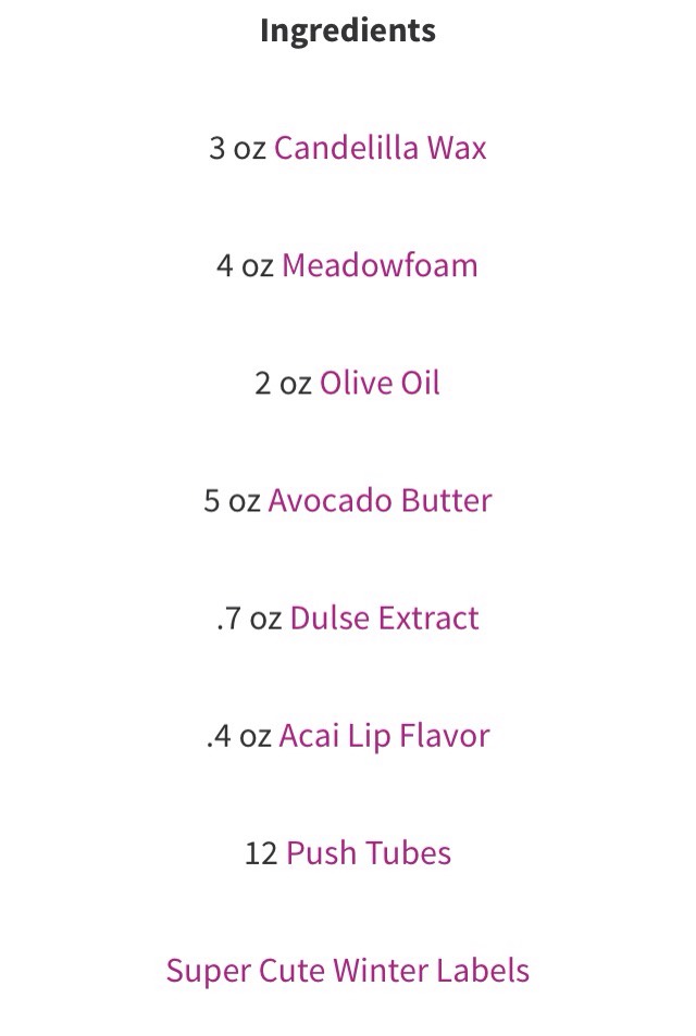 WINTER LIP BALM RECIPE 💋💋