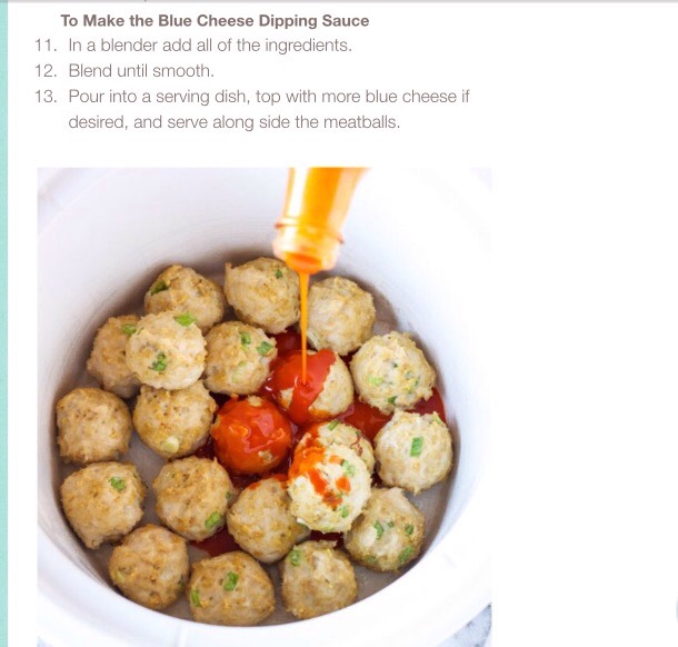 ✨Buffalo Chicken And Blue Cheese Stuffed Meatballs✨#tipit