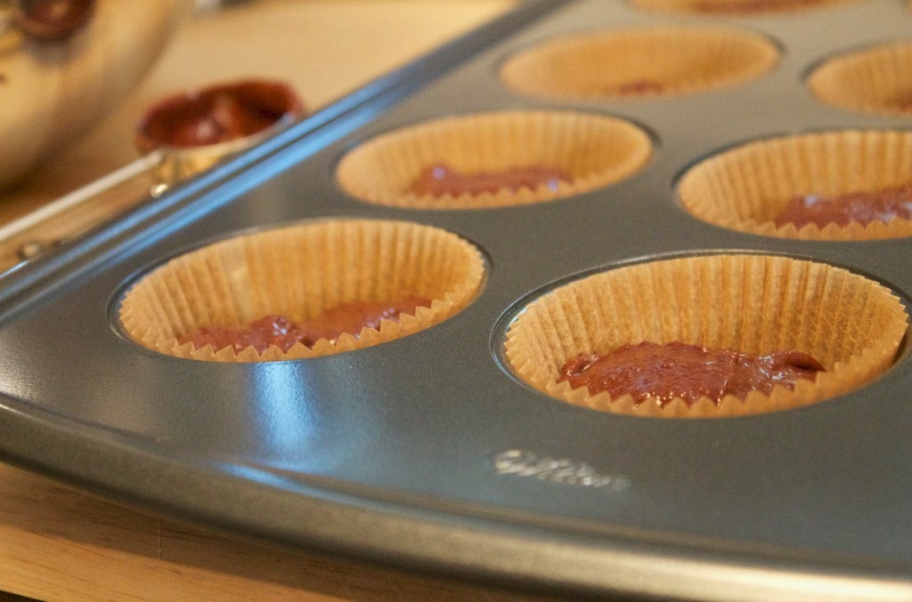 2. Get any flavor cupcakes. *Chocolate is best for this treat.*  Bake for however long the box states. Then use chocolate icing. 