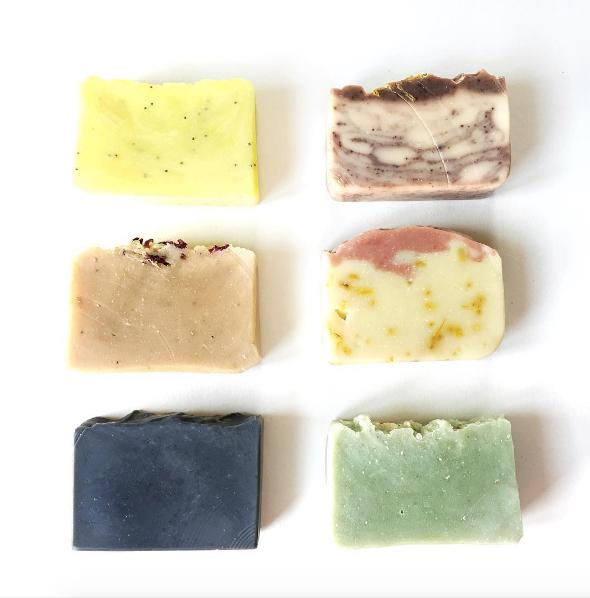 • Synthetic Colors: Mica, Pigments, Dye, FD&C Colors. Although these bright colors make the soap look gorgeous, stay away from them!
