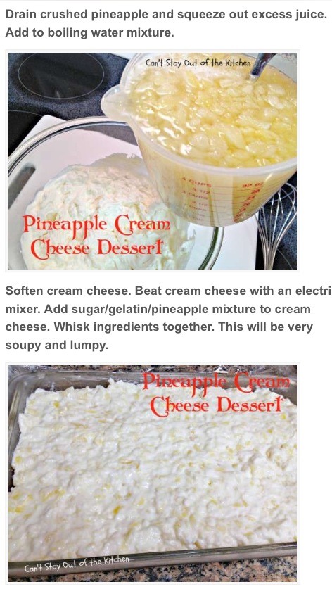 Pineapple Cream Cheese Dessert 