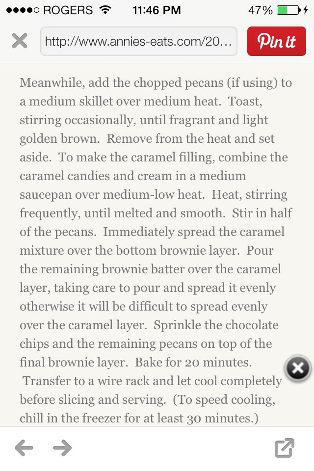 Gooey Caramel Brownies!
