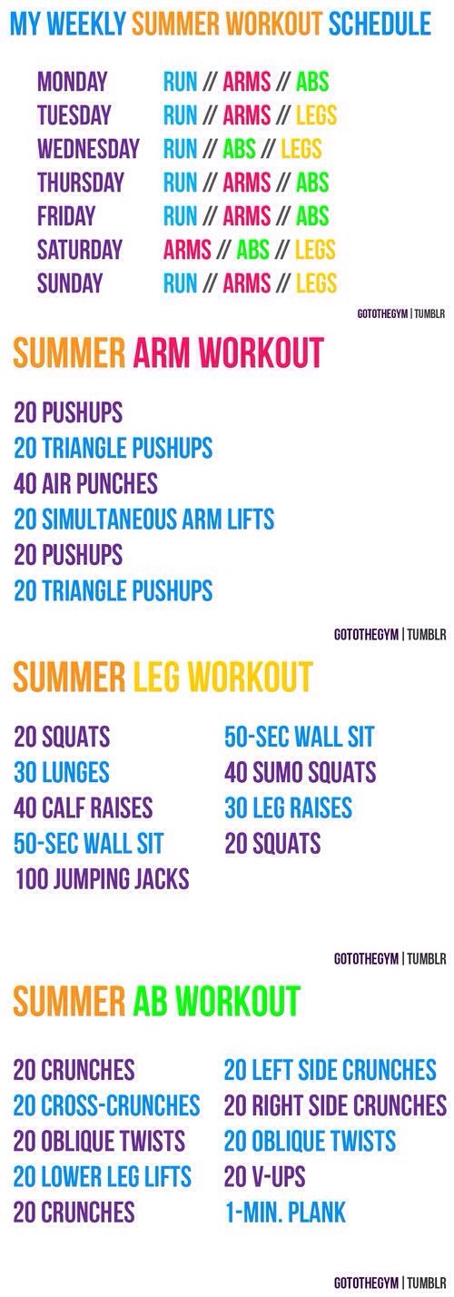 Summer Body Workouts !💦